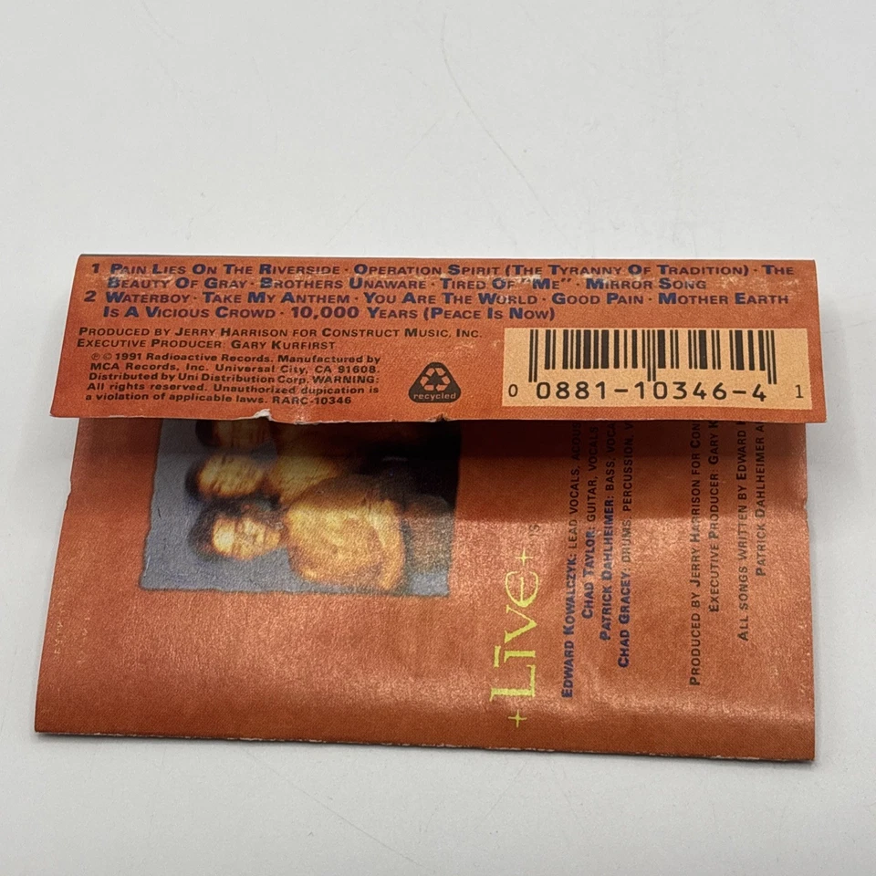 Live ‎– Mental Jewelry Label: Radioactive ‎– RARC 10346 Tape Cassette Album - Bild 4 von 4