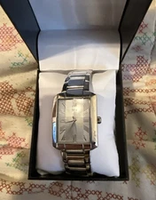 New- Unique TFX 36A103 Rectangular Body With Roman Numerals By Bulova