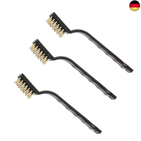 DrahtbüRsten, 3 StüCk Messing DrahtbüRste, Mini DrahtbüRste, Rost DrahtbüRste, K-image