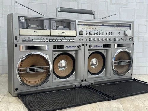 SHARP GF-919 Boombox Radio Cassette Recorder Vintage Japan Fully Working