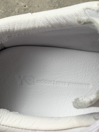 ADIDAS x YOHJI YAMAMOTO Y-3 COURT WHITE LEATHER SIZE US 8 UK 7.5 EU 41 1/3 - Picture 8 of 10