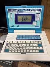 TESTED Vintage Vtech Talking Whiz Kid Notebook Learning Laptop Computer Teal