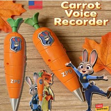 Disney Zootopia Carrot Recorder Pen Judy Nick 2-in-1 Gel Pen Toy