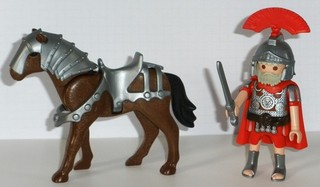 ♛ playmobil Sammlungsauflösung 1 Römer / Centurio mit Pferd (14) ♛