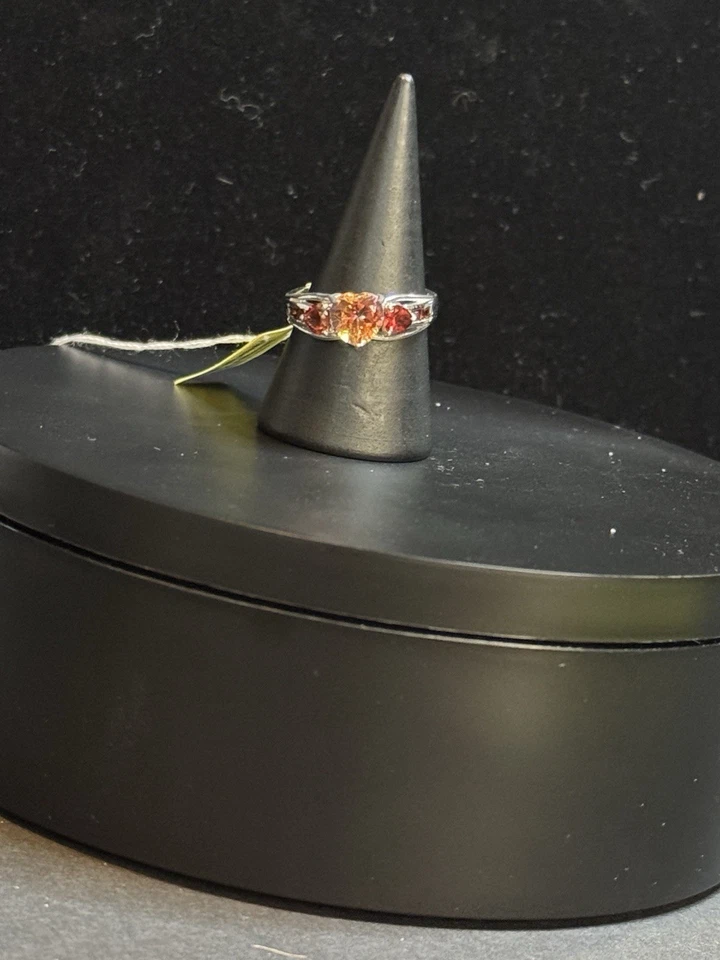 Mystic Twilight Topaz And Mozambique Garnet So 7 Ring In Platinum Over Sterling - Image 2 of 4