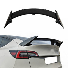 Gt Style Rear Trunk Lip Spoiler Wing Glossy Black For 2020-2024 Tesla Model Y