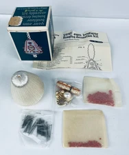 Vintage Sequin Ornament DIY Satin Bell Kit w/ All Materials & Instructions-Rare