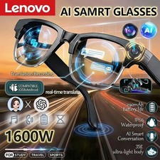 Lenovo AI Smart Glasses 8K HD Translation Bluetooth Hands Free Calling Music