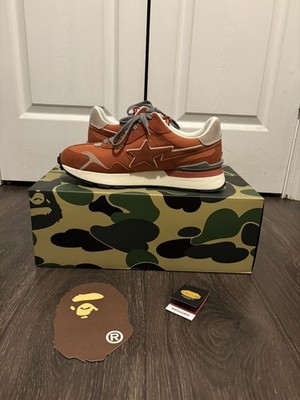 A Bathing Ape Bape Roadsta Express Orange Color Size 11 US Men's BARELY WORN