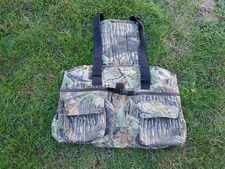 Cabela's Camo Vest / Padded Seat - Utility Game Pouch Hunting Vest - MEN'S XL