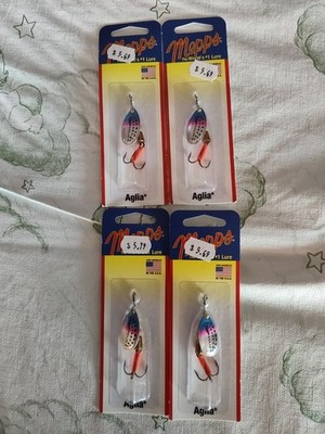 4 Piece Mepps Aglia Spinner Spinnerbait Fishing Lure 1/6 oz 