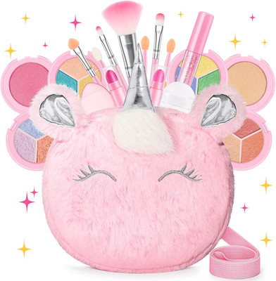 Kids Real Makeup Kit for Girls 3-10 Years Old : Washable Non Toxic Make up Toys