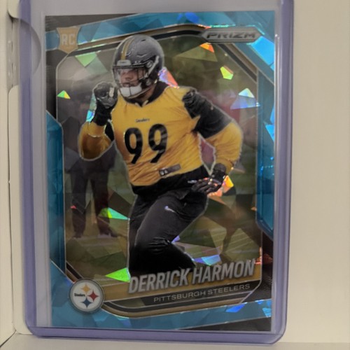 2025 Panini Prizm - Rookies Derrick Harmon #368 Blue Ice Prizm 86/99 (RC)