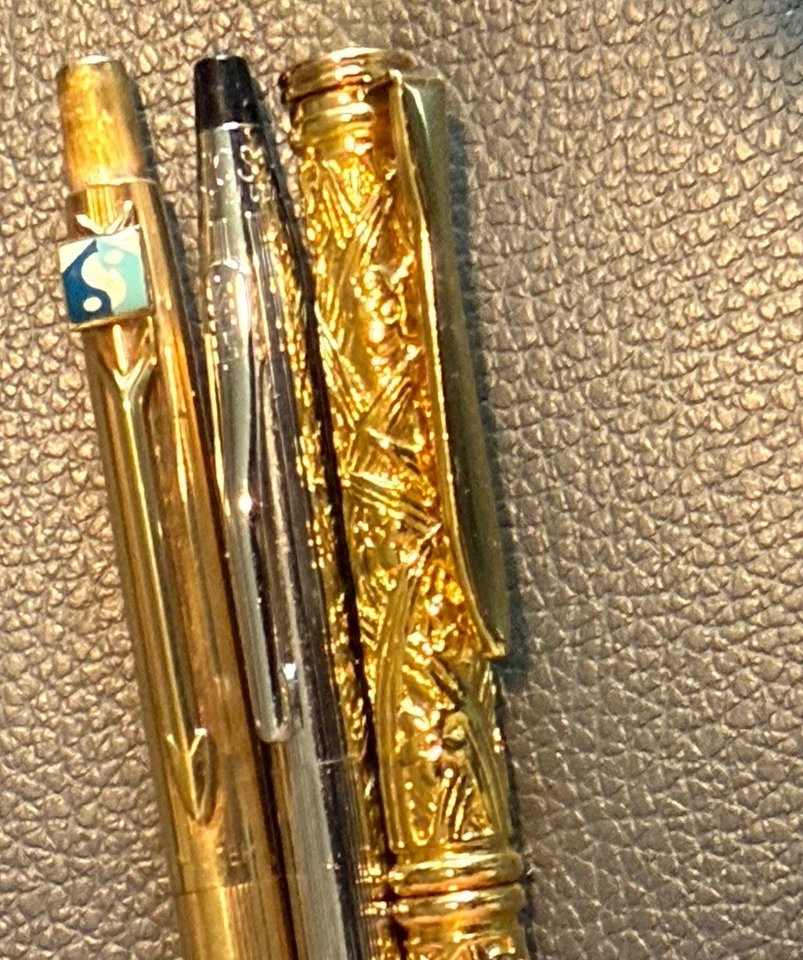 Lápiz Estilográfica Parker Vacumatic De Colección y Pluma Parker de Relleno Dorado 12 Foto 3 de 4
