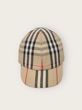 Burberry Baby Vintage Check Stripe Cotton Baseball Cap 141613671