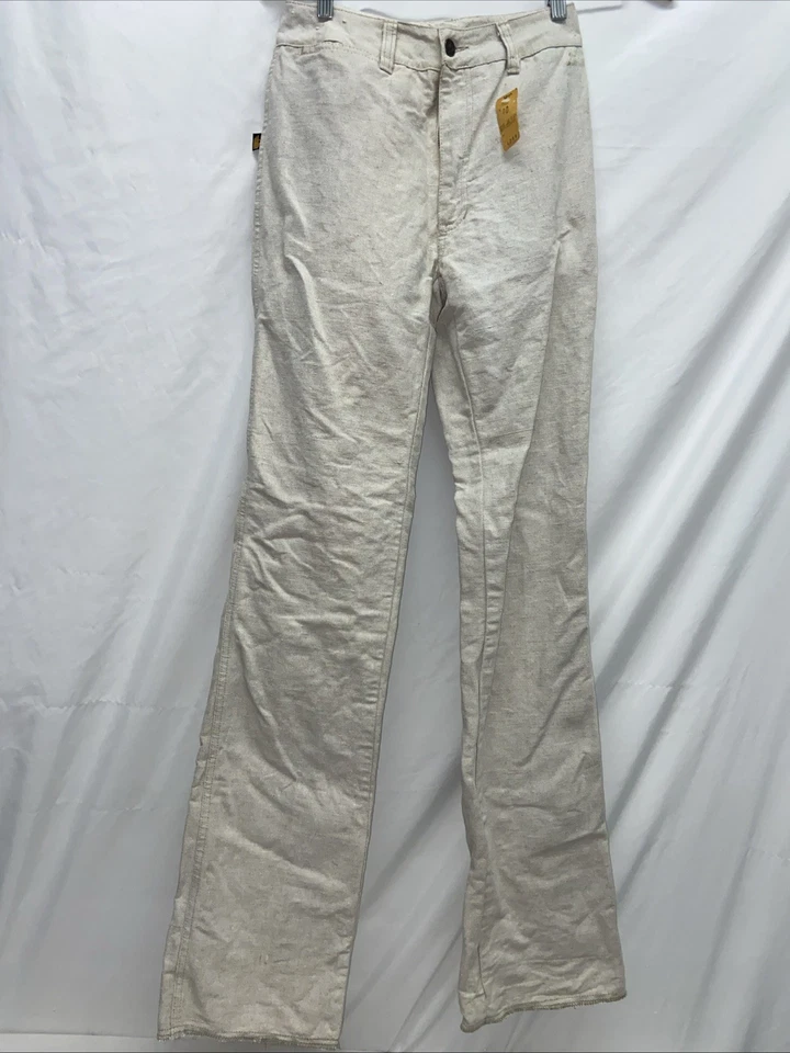 Pantalones de mezclilla Sasson mezcla de lino 25/26 pulgadas cintura de colección con etiqueta granero encontrar L 22 Foto 2 de 4