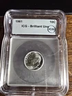 1961-p Silver Roosevelt Dime 10C ICG Brilliant Uncirculated Denver