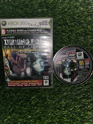 Xbox 360 Demo Game Turning Point Fall Of Liberty March 2008 Game Disc #81