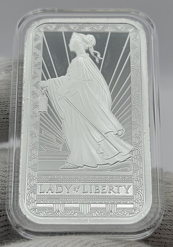 1 oz Pamp Lady of Liberty 1 oz .999 Feinsilberbarren Pamp Suisse