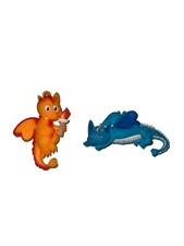 Kids Heart Challenge Clip Keychain American Heart Association Dragon Lot of 2