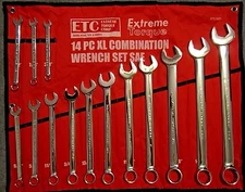 14 pc Extra Long SAE Combination Wrench Set 3/8" to 1-1/4" XL Extreme Torque ETC