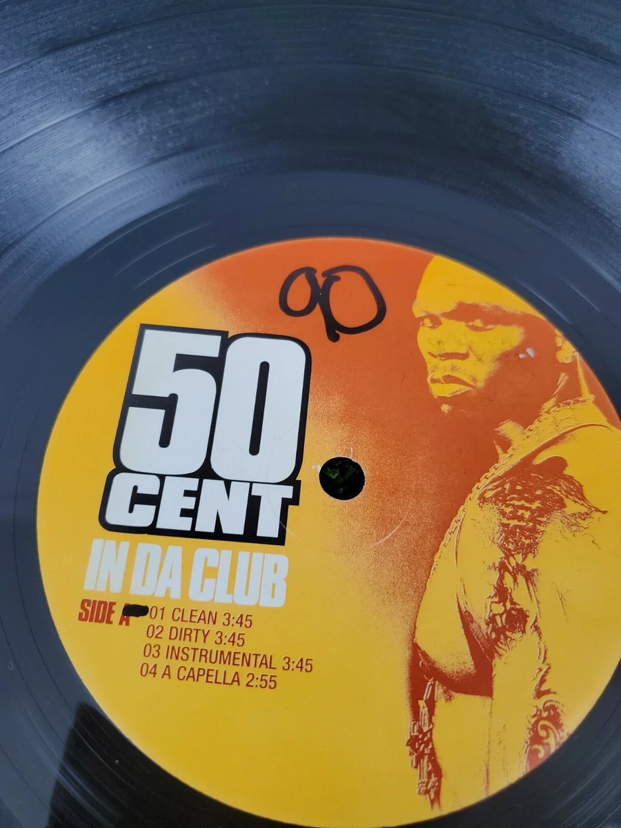 Classic 50 Cent In Da Club Debut Single Vinyl Backdown B Side 2003