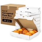Karat Corrugated Pizza Box, 12''x12''x2'', White - 50 pcs, FP-PBF12W