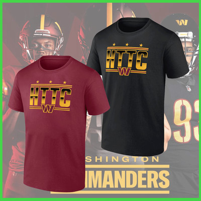SALE OFF - Washington Commanders Black HTTC T-Shirt Size S-3XL
