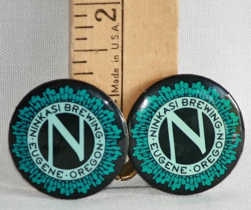 Ninkasi Brewing Button * Two * Beer Company - Eugene, OR * Pin Back Badge 1.25" - Picture 3 of 6