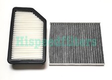 Engine & Carbon Cabin Air Filter For Hyundai Accent Veloster 12-17 RIO 12-17 