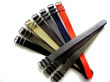 22mm 1pc NATO G10 UTC SS Heavy Nylon strap Smart Watchband replacement IW SUISSE