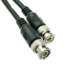 25FT Black BNC RG59/U Coaxial Cable BNC Male to Male 10X3-01125