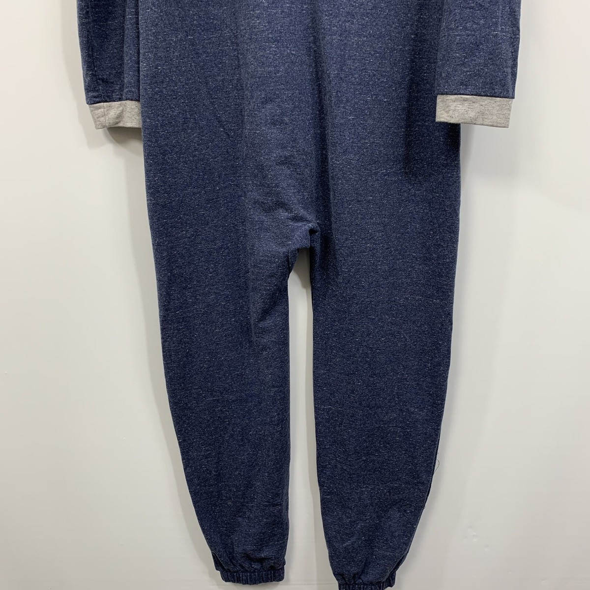Penguin by Munsingwear Mens blue hooded one piece lounge wear Size