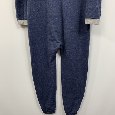 Penguin by Munsingwear Mens blue hooded one piece lounge wear Size