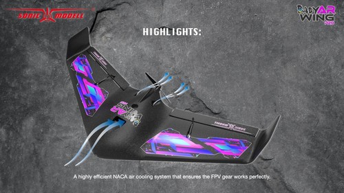 Sonicmodell Baby AR Wing Pro 682mm Wingspan EPP FPV Flying Wing RC Airplane KIT - Picture 16 of 24