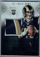 2015 PRESTIGE ROOKIE JUMBO JERSEYS PATCH BLACK #RJJSM SEAN MANNION #3/10