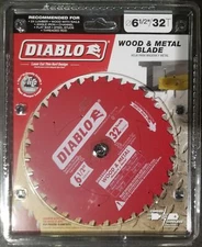 Diablo D0632GPX Wood & Metal Carbide Blade, 6-1/2" x 32T