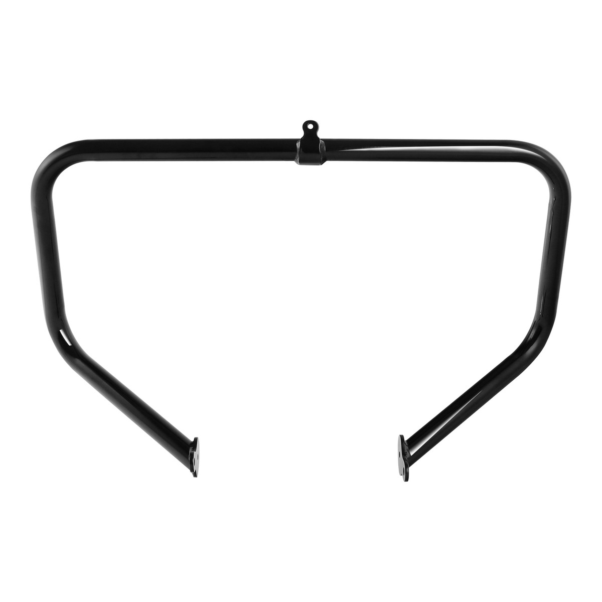 Black/Chrome 1 1/4" Mustache Engine Guard Highway Crash Bar For Harley - View #9