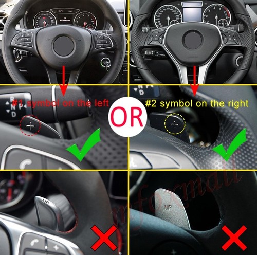 Paddle Shift Extension Steering Wheel For Benz A B C E Class CLA GLC Accessories - Picture 2 of 11