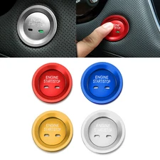 Aluminum Ignition Start Stop Button Cover Trim For Cadillac CTS XTS CT6 Escalade