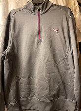 Puma Sportlife Style Pullover Jacket XL Zip-neck Gray