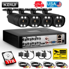 KERUI H.265+ 8CH DVR System 2MP Outdoor Security Cameras Mobile App Support