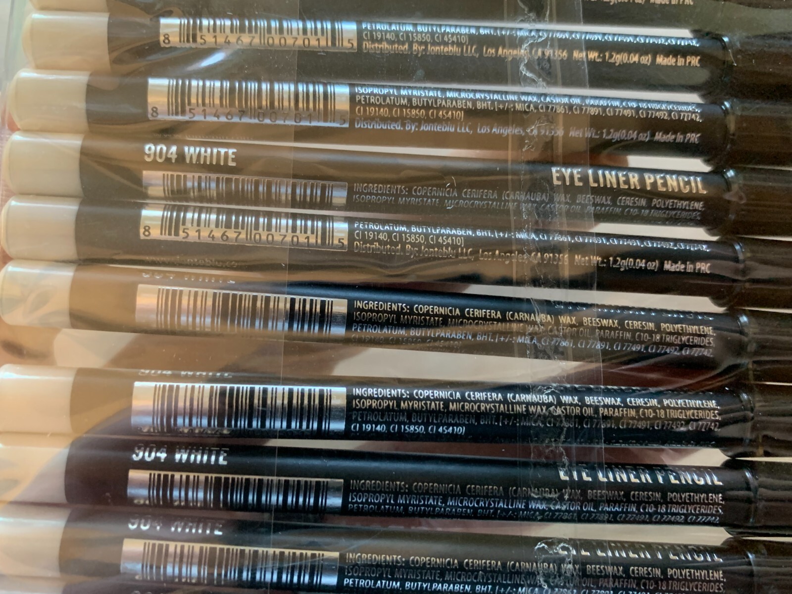 JONTEBLU 904 WHITE EYELINER EYE LINER PENCIL LOT OF 12 NEW eBay