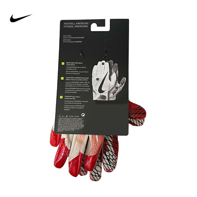 送料無料 新品 NIKE アメフト VAPOR KNIT XXL (USA) Nike Vapor Knit Football Gloves 3.0 Men's XL University Red