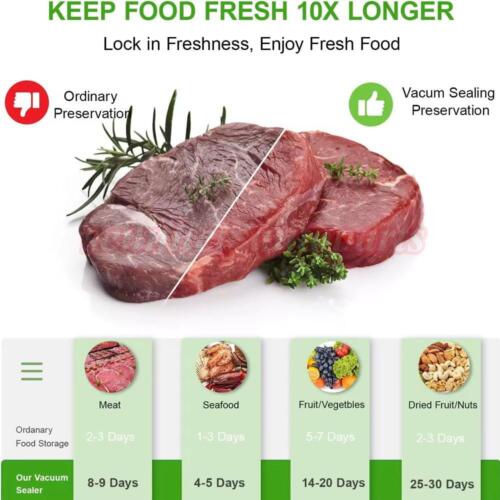 100-500PCS Vacuum Sealer Bags 8x12inch Food Saver Storage Package! Best - Picture 11 of 17