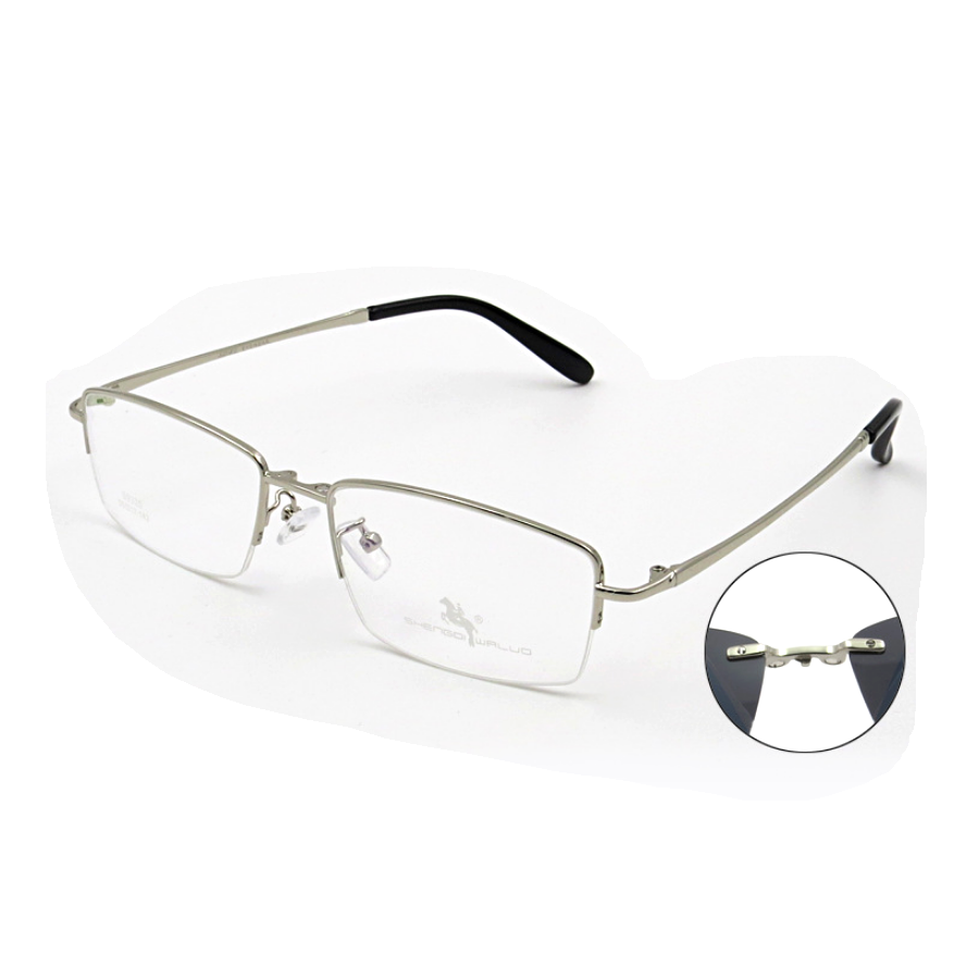 New Polarized Clipon Sunglasses Half Rimless Eyeglasses