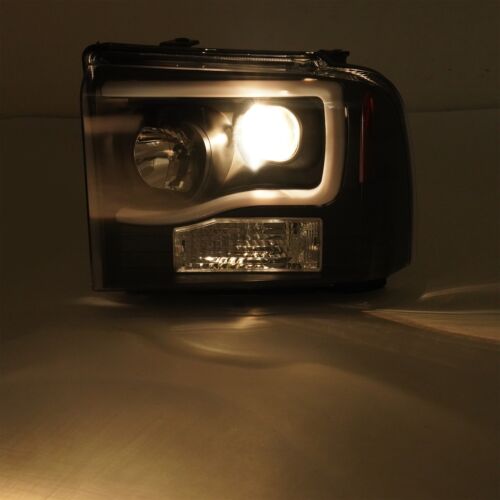 LED DRL Headlights Projector Fit For 05-07 Ford F250 F350 F450 F550 Super Duty - Picture 7 of 16