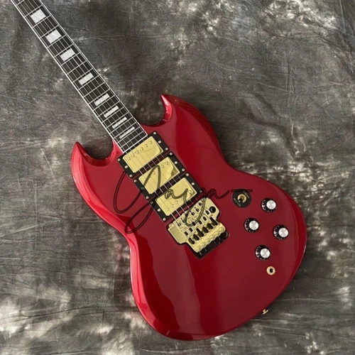 New SG Custom Metallic Red Electric Guitar HPL Fretboard 3H Pickups FR Bridge