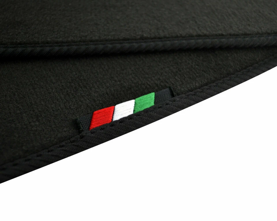 Floor Mats For Ferrari 328 GTB 1985-1989 Black Tailored Carpets Italian Emblem  - Image 4 of 4