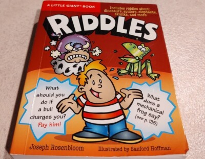 A Little Giant Book: Riddles Paper Back Joseph Rosenbloom Sterling  Publisher 4x5